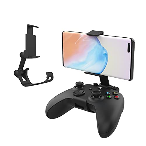 Mobile Gaming Clip Holder for Xbox Series X, Xbox Series Controllers Holder, Mobile Phone Double Foldable Clamp Holder, Mobile Phone Holder with Adjustable Bracket