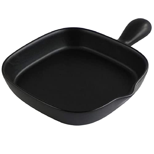 萬古焼 グリルプレート (耐熱手付グリルパン)