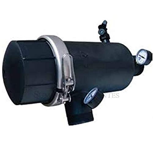 Suinga Filtro Anillas Profesional 2' con Abrazadera Metalica 20-25 m3/h. Filtro de riego para jardineria y Agricultura, Negro