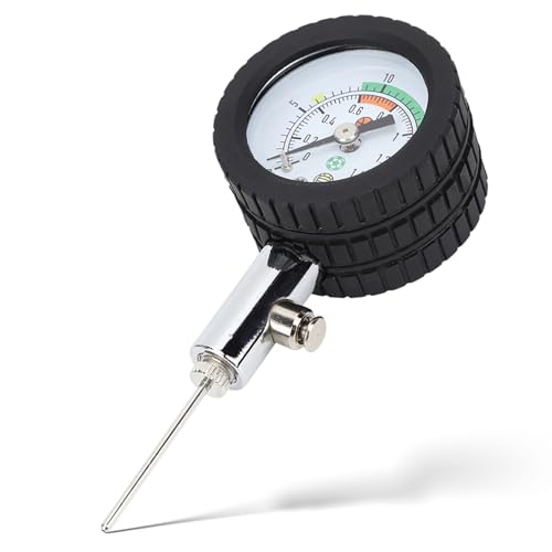 Luftdruckmesser Ball Sport Druckmesser, Mini luftdruckprüfer Tragbar Luftdruckmessgerät Professionelles Luftdruck Messgerät Ballpumpen für Basketball Fußball Volleyball (Mit Gummiring)