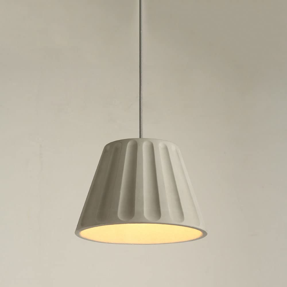 Lámpara de techo de cemento E27 para iluminar islas de cocina oscuras con estilo