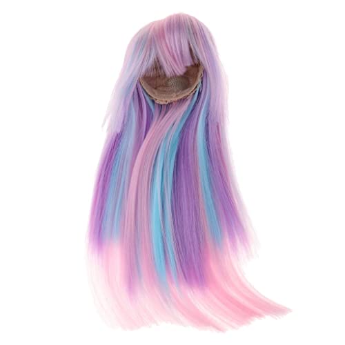 Perruque cheveux poupée 1/4 fibre haute température longue couleur #3 accessoire de coiffure
