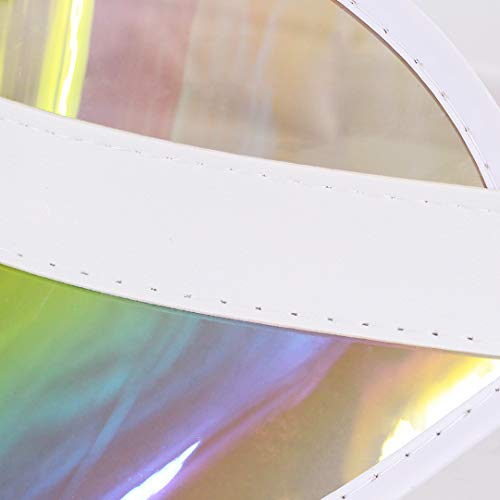 Surkat Plastics Clear Translucent Sun Visor Hat Golf Beach Tennis Poker Sun Visors Caps Uv Protection Colorful Headband Sun Shade Hat #TOP5