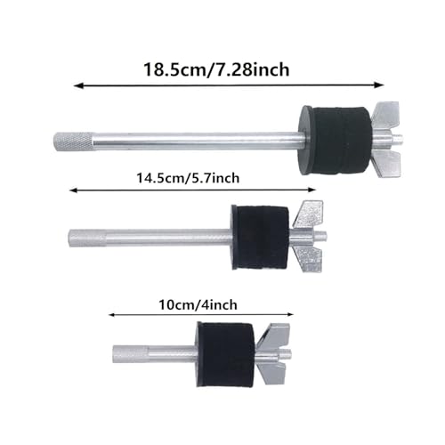 Set 3 Pcs Cymbal Stackers metal y plástico miniatura 6