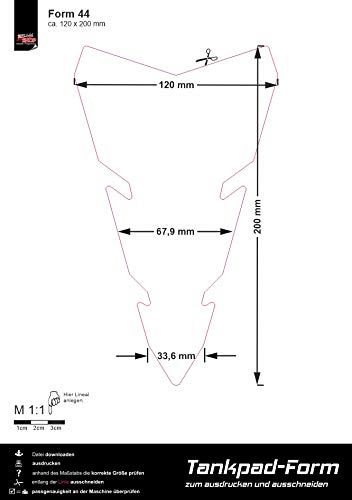 ADESIVO SERBATOIO in RESINA gel 3D compatibile per MOTO YAMAHA MT-07
