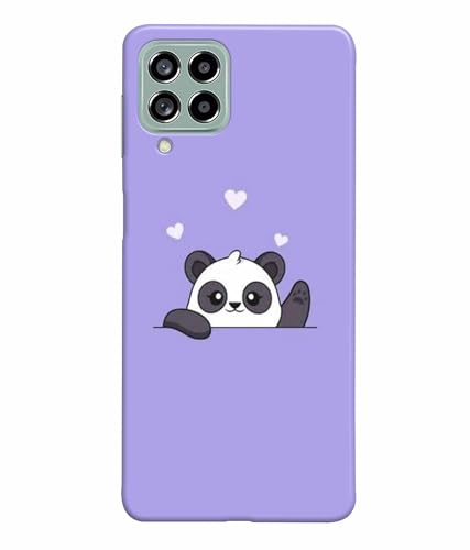Image of Printed Hard Back Case Cover & Compatible for Samsung Galaxy M53 5G / M536Bzneinu, Samsung M53 5G | Cute Panda Art (Multicolor) - D1182