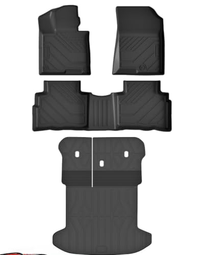 Runine Floor Mats for Kia Sportage 2023-2026 (Not for Hybrid) All Weather Protection Custom Floor Mats Trunk Cargo and Car Windshield Cover Set for Kia Sportage Accessories Car Floor Liners Set