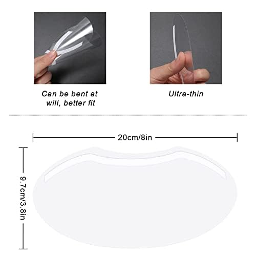 Miniatura 3 de 300 protectores faciales para ducha, visera transparente de ducha de cejas para adultos, extensiones de pestañas, cirugía de párpados, cuidado