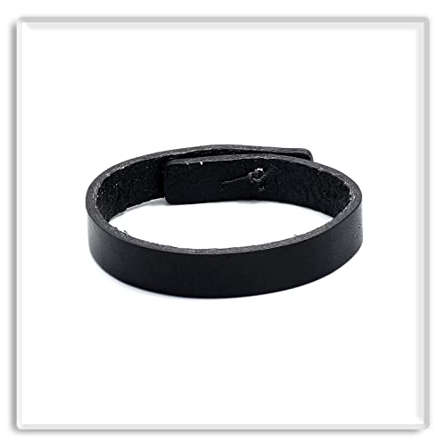 Image of Xusamss Fashion Simple Button Wristband Leather Cuff Bracelet
