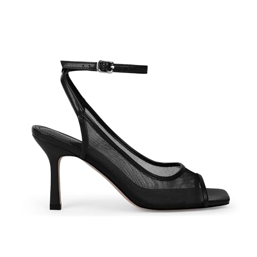 Image of Modatope Womens Heels Square Open Toe High Heels Ankle Strap Heeled Sandals for Women Party Wedding
