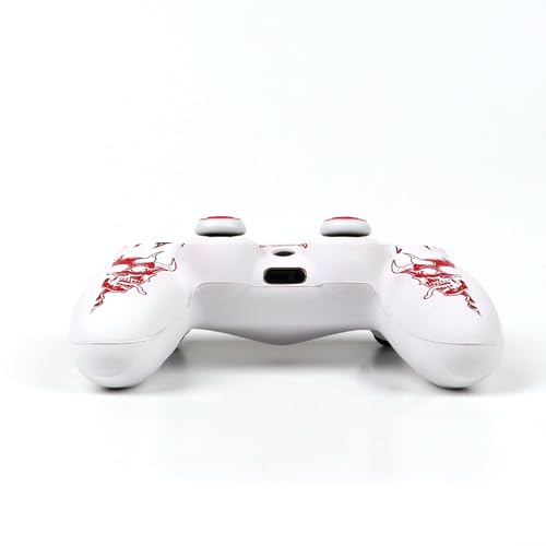 Image of RALAN Horned Skull Head Design Controller Skin Cover with 2 Thumb Grips Compatible with PS4 /Playstation 4 Slim /Pro Controller