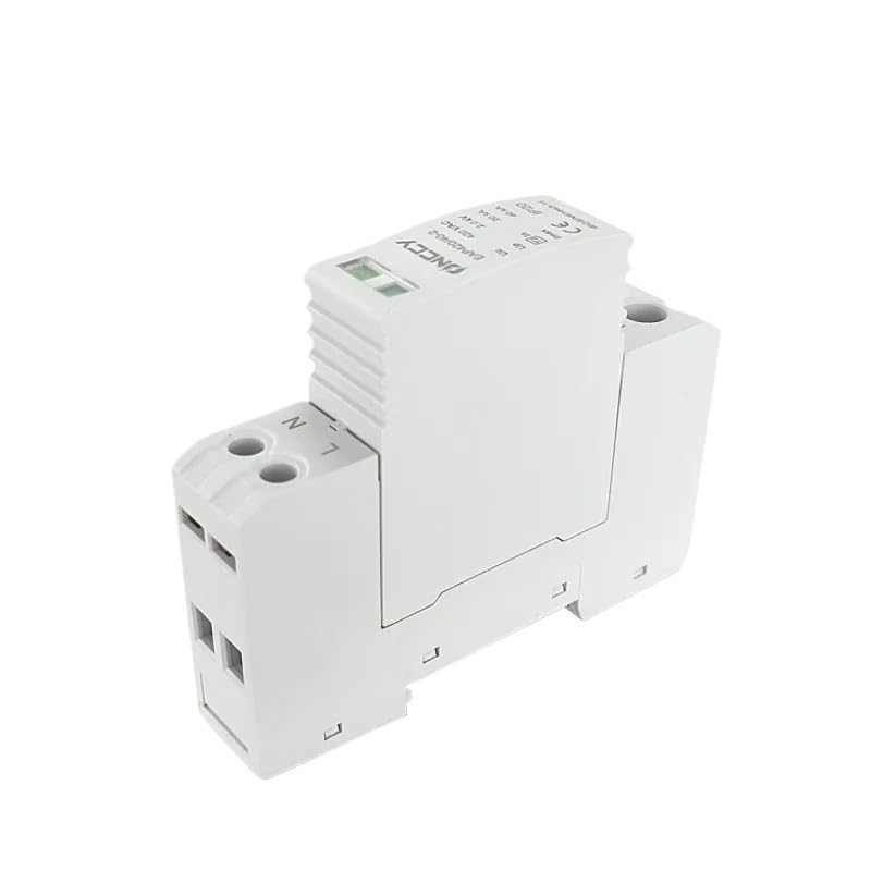 1P+N 18mm SPD 20~40KA Surge Protector Lightning Protection AC 220V Low-Voltage Arrester Device AC275V-420V SPD(2P,320V)