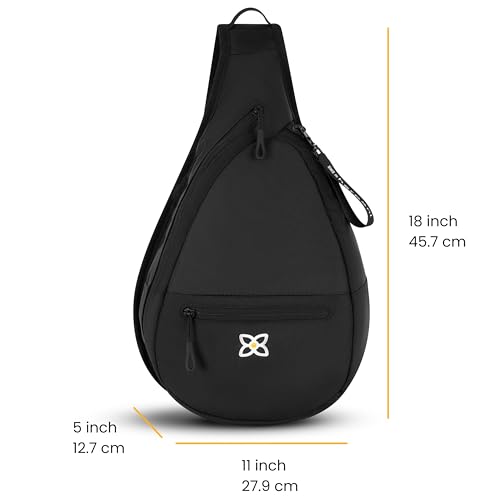 Image of Sherpani Esprit, Sling Backpack, 10L Travel Bag, Right-Handed Shoulder Sling Purse, Crossbody Backpack, Travel Gifts, RFID Protection (Raven Classic)