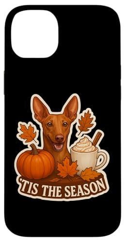 Tis The Season Cirnecho dell'Etna 犬 秋 秋 パンプキン スマホケース iPhone 14 Plus 用