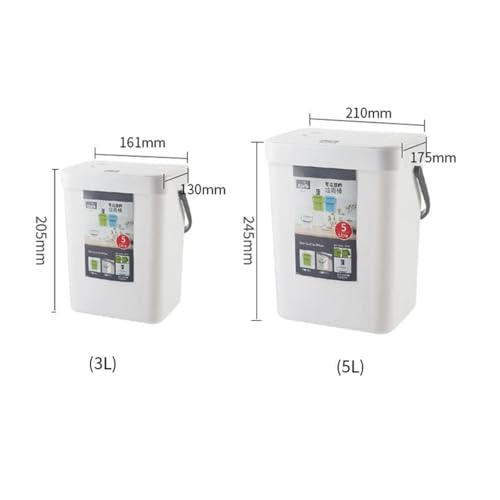 Set de canecas de basura plegables para compost 5L miniatura 7