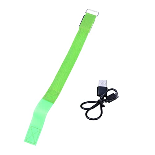 GANAZONO Led Light Armband Rechargeable Safety Band 3 Flashing Modes Fit Adults Boys and Girls