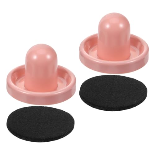 VICASKY 2pcs Ice Hockey Machine Pushers Set Air Hockey Table Accessories for Boys and Girls Adults Replacement Parts Kit Brush for Home Game Room