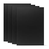 4 Stück ABS Kunststoffplatte Schwarz 30 x 20 cm: 3 mm schlagfeste Plastikplatte, leicht zuschneidbar & bohrbar, ideal für Modellbau, Basteln, Schilder, Fotorahmen, DIY & Heimwerken