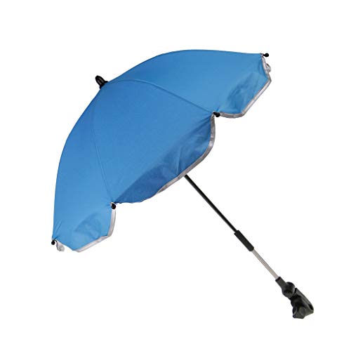 Sharplace Kinderwagen Sonnenschirm UV Schutz Schirm Regenschirm mit Universalhalterung - Blau, 65 cm