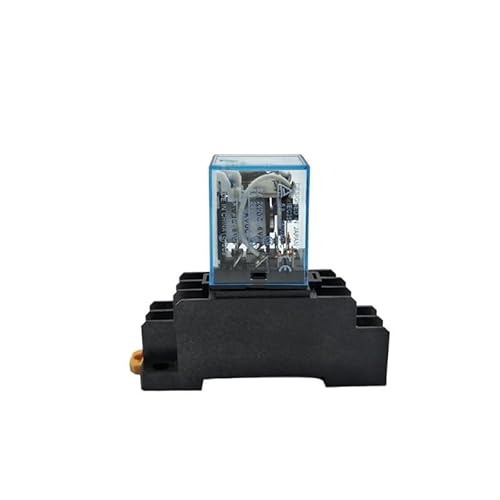 YLQUXEUV MY2N-J DC 6V Coil Green LED Power Relay 8 Pins DPDT 2NO 2NC w Base