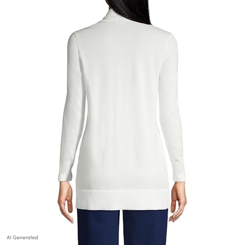 Image of Lands' End Women's Long Sleeve Open Long Cardigan Sweater
