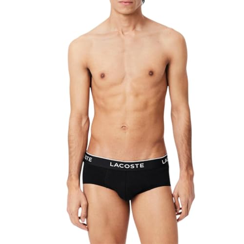 Lacoste Men's Stretch Cotton Jersey Essentials Briefs, 3-Pack2