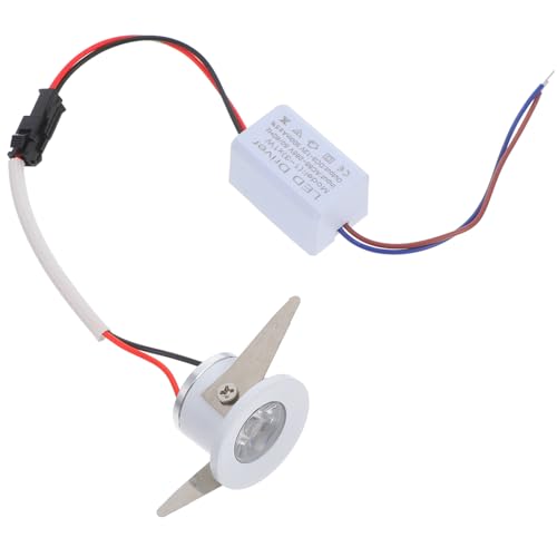 WOONEKY Lámpara Empotrada LED para Muebles de Exhibición Iluminación de Luz Cálida para Vitrinas y Gabinetes Energético y Instalación