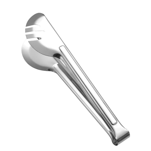 Yianyal Pinzas De Metal Para Hornear,Pinzas De Acero Inoxidable Para Hornear,Alicates De Hornear Pinzas De Barbacoa Anti-Quemadura | Alicates de cocción antideslizantes, abrazadera de servicio