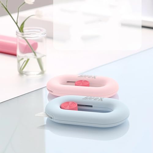 Image of Ceramic Box Cutter Retractable, Safety, Cute, Magnetic Package Opener, Box Opener Cutter for Daily Online Shopping /Kitchen /Office /Baby Beauty Gift Unpacking
