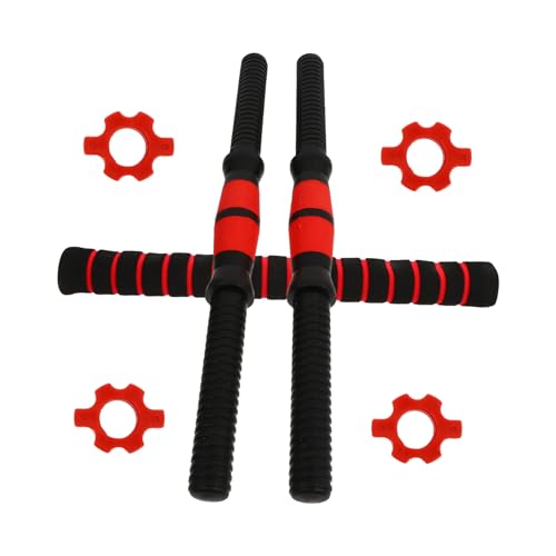 Happyyami Weightlifting Dumbbell Bar Grip Rod Dumbbell Sets for Home Fitness Bar for Dumbbell 2 Pack Stainless Steel Accessories Strength Training Bars