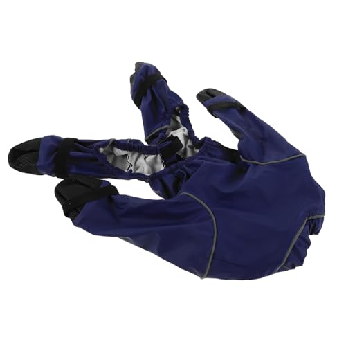 Combinaison hiver chien HEMOTON S bleu imperméable avec bottes intégrées - 2