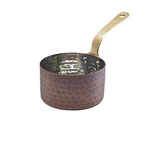 GenWare Antique Copper Mini Sauce Pan 9 x 5.25cm - Pack of 6, Brown