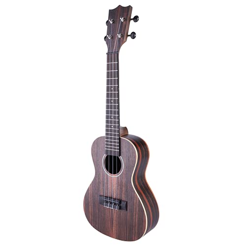 Tragbare Ebenholz Palisander 23"Ukulele, einfarbige 23in Ukulele, Gitarre für Bühnenperformance Unterricht liefert Kinder Erwachsene Cover