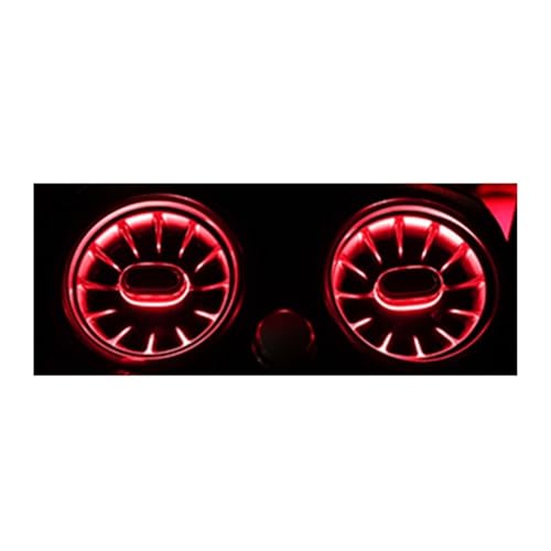 XCZPRKMXY Rear Air Conditioning Vent LED Turbine Ambient Light Compatible with Mercedes Benz C/E/GLC Class W205 W213 X253 LED Atmosphere Light(E Coupe)