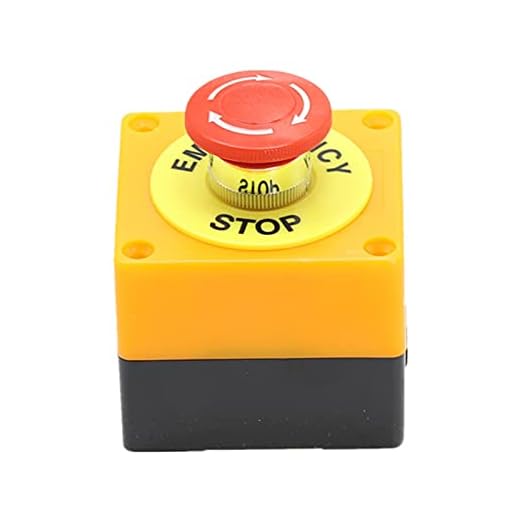 växla 1 ST Plastskal röd skylt tryckknappsbrytare D P S T Mushroom Nödstoppsknapp AC 660V 10A NO + NC LAY37-11ZS Lätt att använda och enkel att installera