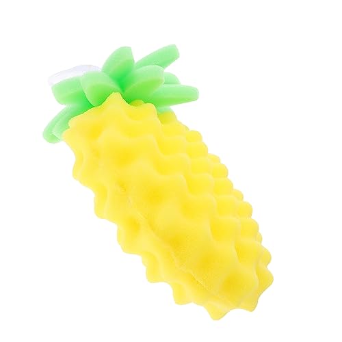 Gatuida Esponja de Baño para Bebés Suave y Absorbente Diseño de Piña Exfoliante Corporal para Recién Nacidos Compacto y Ligero para Limpieza Diaria y Diversión el Baño