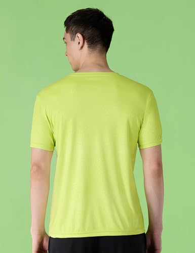 Image of Amazon Brand - Symbol Men's Active /Sports Tonal Printed T-Shirt | Round Neck | Regular Fit (Available in Plus Sizes)