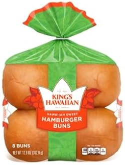 King's Hawaiian Sweet Pretzel Hamburger Buns, (10.5oz) & Original Sweet Hamburger Buns, (8ct) (2ea) Variety Pack