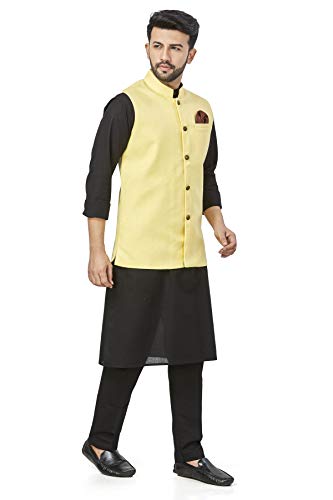 Image of Mens KURTA PYJAMA KOTI SET