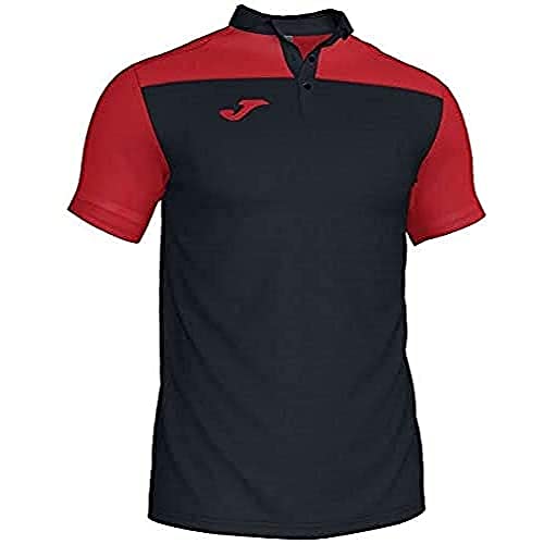Joma Combi Polos Caballero, Hombre, Negro/Rojo, L