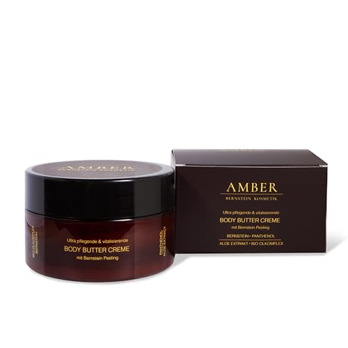 AMBER ULTRA pflegende & regenerierende BODY BUTTER CREME MIT BERNSTEIN-MIKROPEELING 200ml