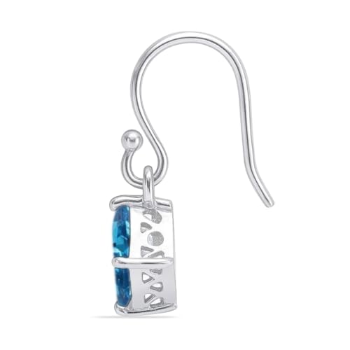 Image of ZAVYA 925 Sterling Silver CZ Drop Silver Plating Drop Earrings | Gift for Women and Girls | With Certificate of Authenticity and 925 Hallmark