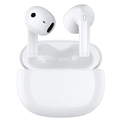 aeac Wireless Earbuds, Bluetooth 5.3 Headphones, In-Ear Wireless Stereo HiFi Headphones Waterproof, Wireless Earphones Touch Control 35 Hours of Playback, White Cover