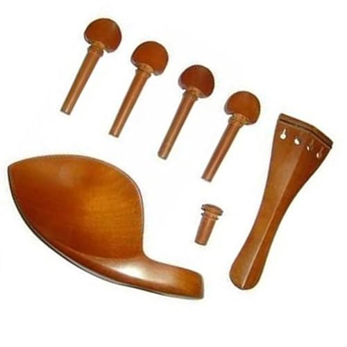 ナツメ木製バイオリン部品あご当てドロープレートノブテールピースとペグ部品 3/4 4/4 バイオリン バイオリンアクセサリー