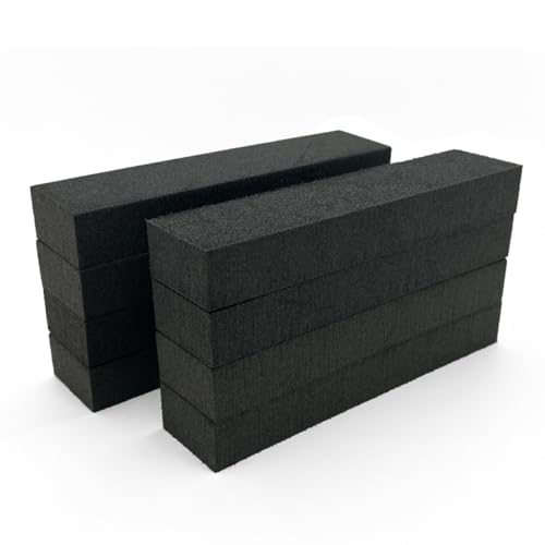 SPORTTAPE Rugby Lifting Blocks - Pack of 8, Black, 150mm x 30mm x 25mm