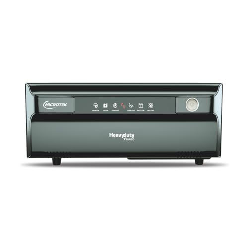 Image of Microtek Heavy Duty vTurbo New 2000 24V Inverter 1650VA /1320W Pure Digital Wave | Home & Office Power Backup, Supports Multiple Appliances, Fast Charging, Advanced Protection