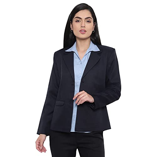 Image of Women's Single-Breasted Blazer /Formal Blazer /Casual Blazer /Full Sleeve Blazer /Regular Fir Blazer /Clean Look /Regular Length /Cotton Lycra Blazer.