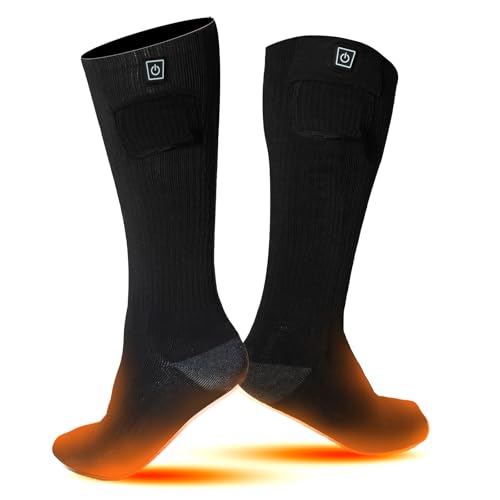 Thiovanek Rechargeable Heated Socks for Women Men Washable Electric Battery Heated Socks...