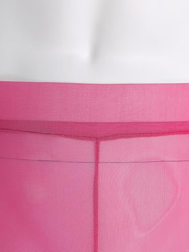 Men's Mesh Through Flared Bell Bottom Pants High Waist Breathable Cover Up Trousers Beachwear4