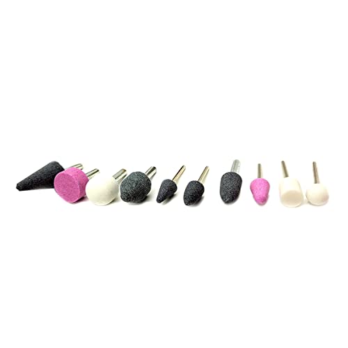 Kit 10 Ponta Montada Para Furadeira micro retifica Polimento + 3 Escovas De Aço Remove ferrugem esco